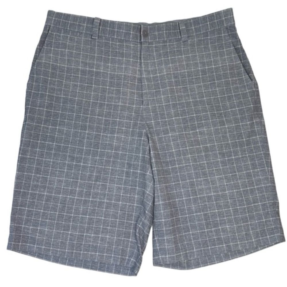 Nike Golf Shorts Tour Performance Gray Checked Men’s Size 34